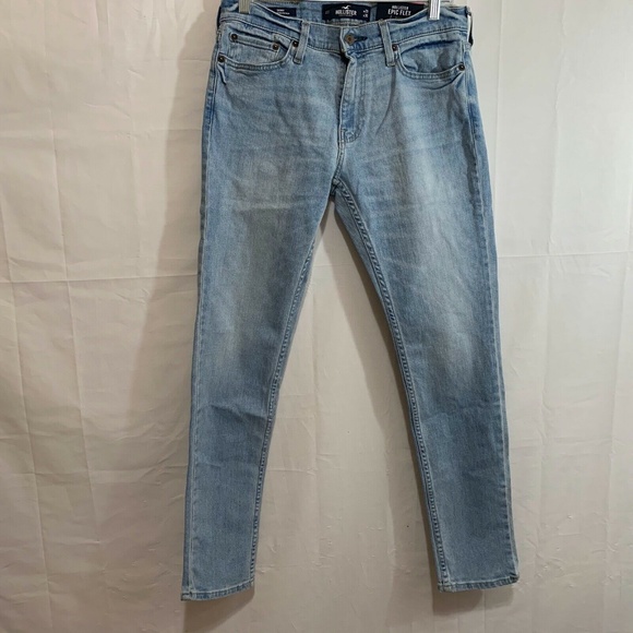 Hollister Men's NWT Epic Flex Skinny Jeans in Blue Size 29" Waist x 30" - Picture 1 of 5